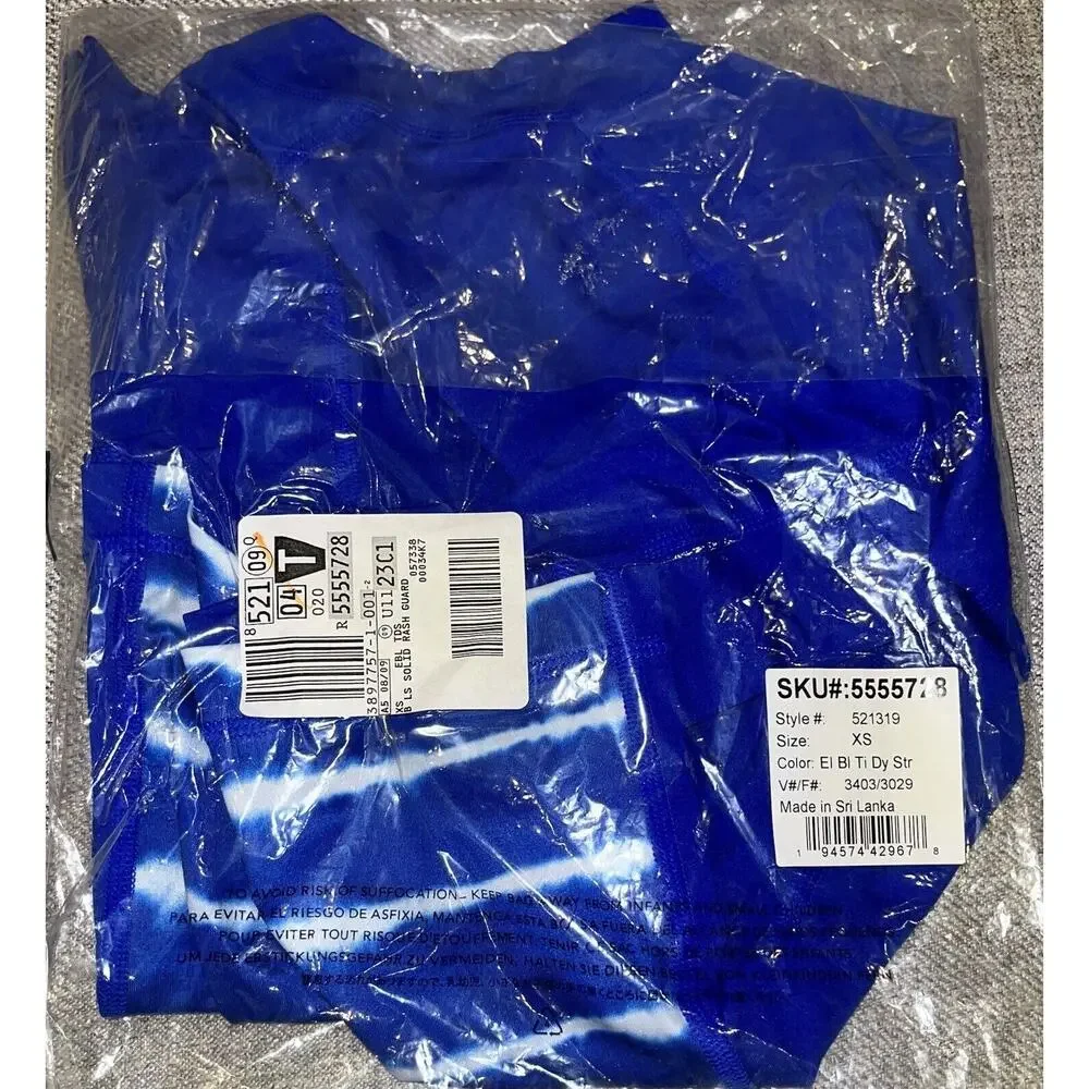 NEW Lands' End Boys Rash Guard Swim Shirt X-Small (4/5) UV 50 Long Sleeve‎ NWT
